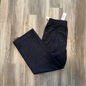 Reformation Alex pant in navy stripe